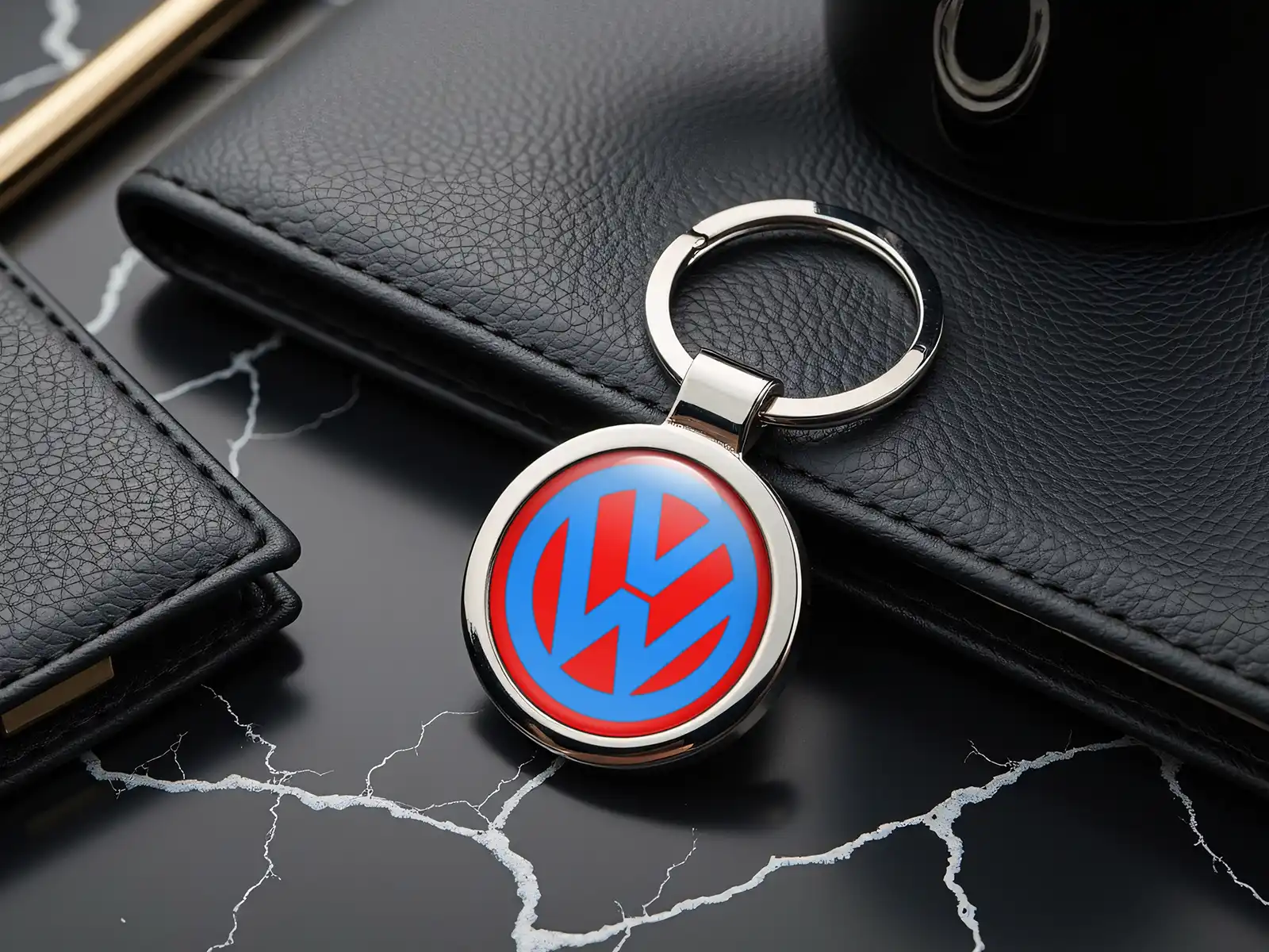 VW Classy Key Chain Glossy Metal Alloy Style